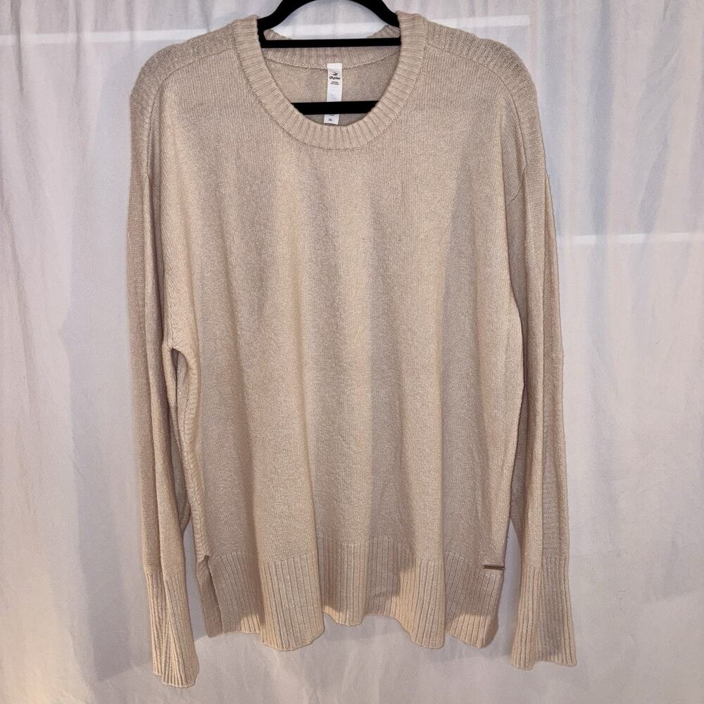 Glyder Limitless Movement Soft Tan Sweater Sweatshirt Women’s X-Large EUC